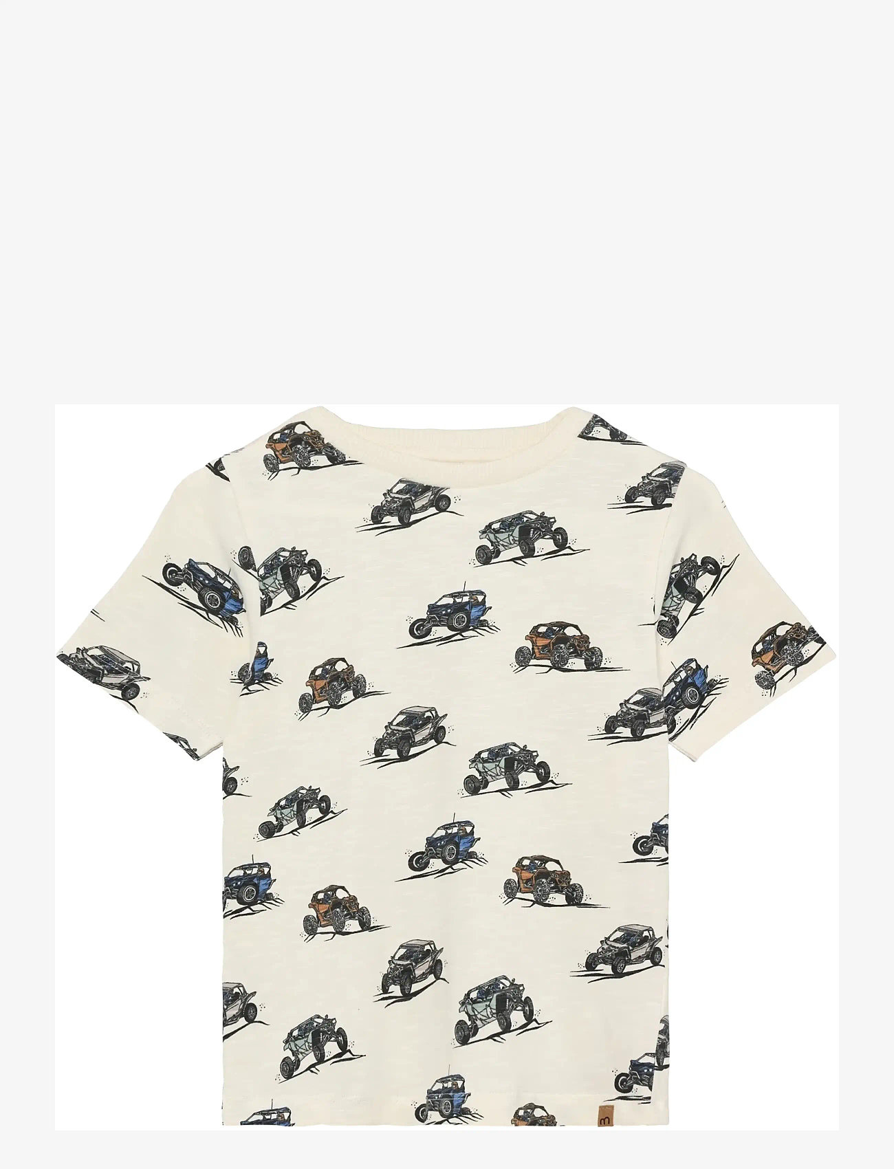 Minymo - T-shirt SS AOP - kortærmede - white swan - 1