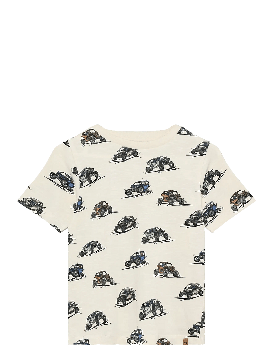 Minymo - T-shirt SS AOP - ar īsām piedurknēm - white swan - 1