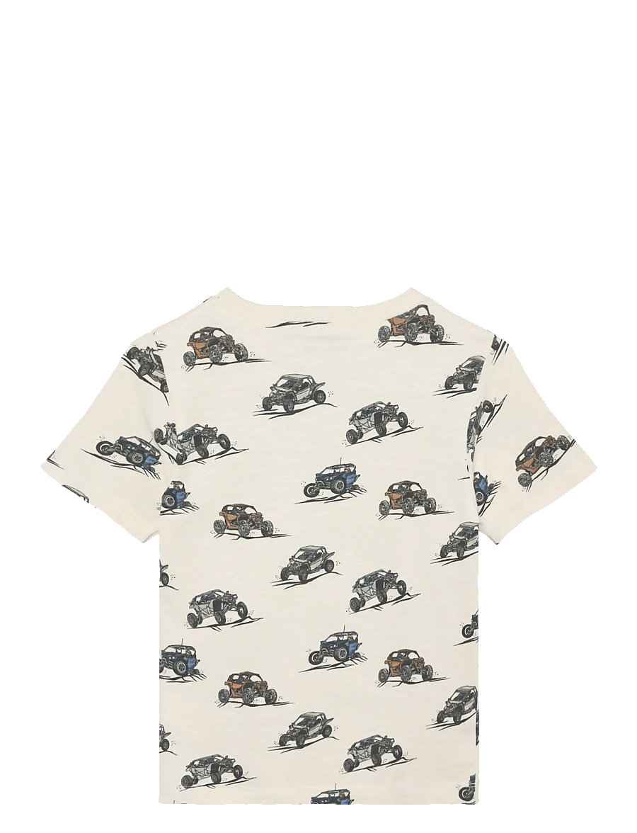 Minymo - T-shirt SS AOP - ar īsām piedurknēm - white swan - 2