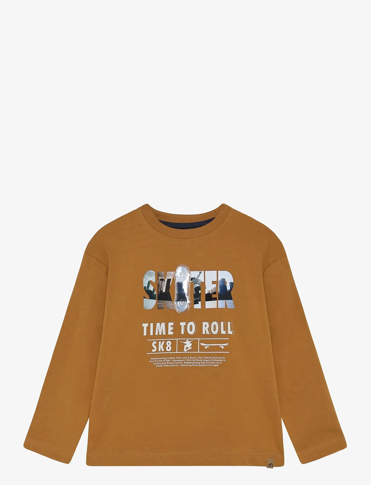 Minymo - T-shirt LS - long-sleeved t-shirts - almond - 1