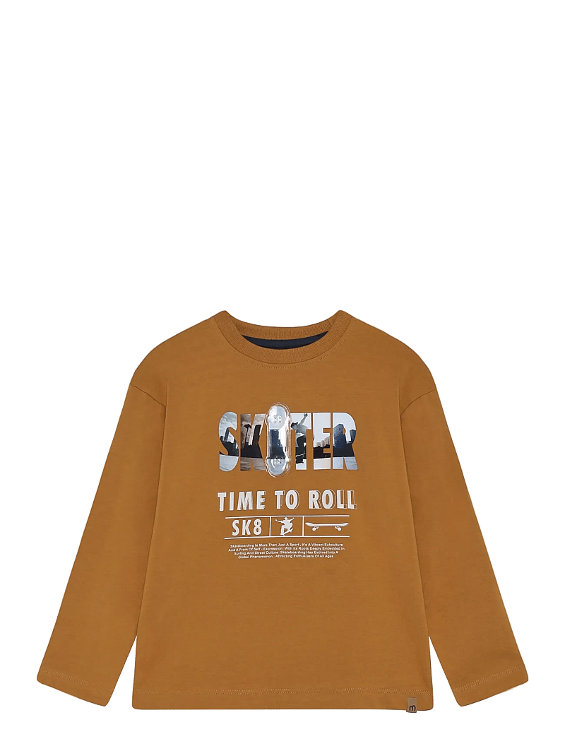 Minymo - T-shirt LS - long-sleeved t-shirts - almond - 1