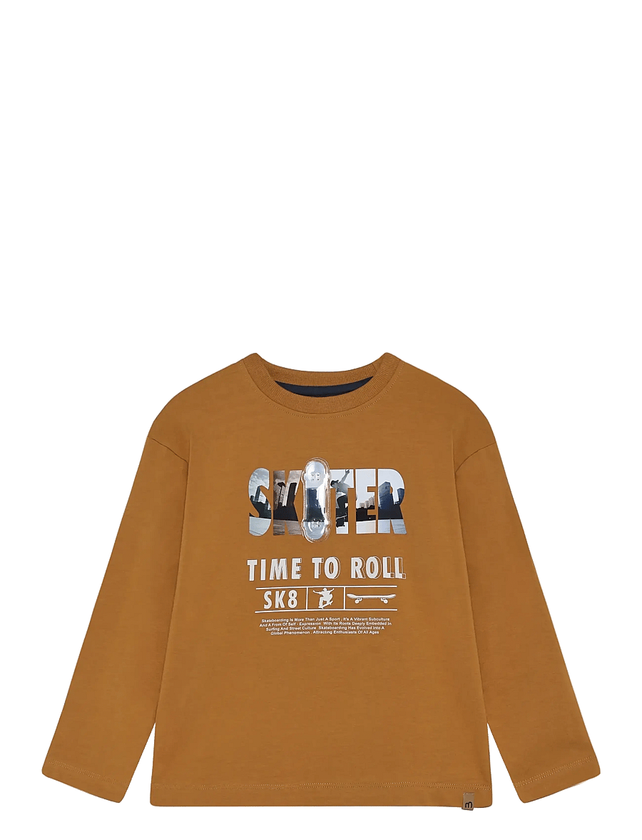 Minymo - T-shirt LS - pikkade varrukatega t-särgid - almond - 1