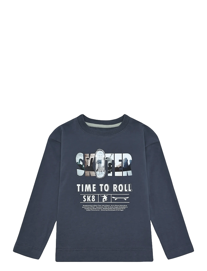 Minymo - T-shirt LS - langærmede t-shirts - odyssey gray - 0