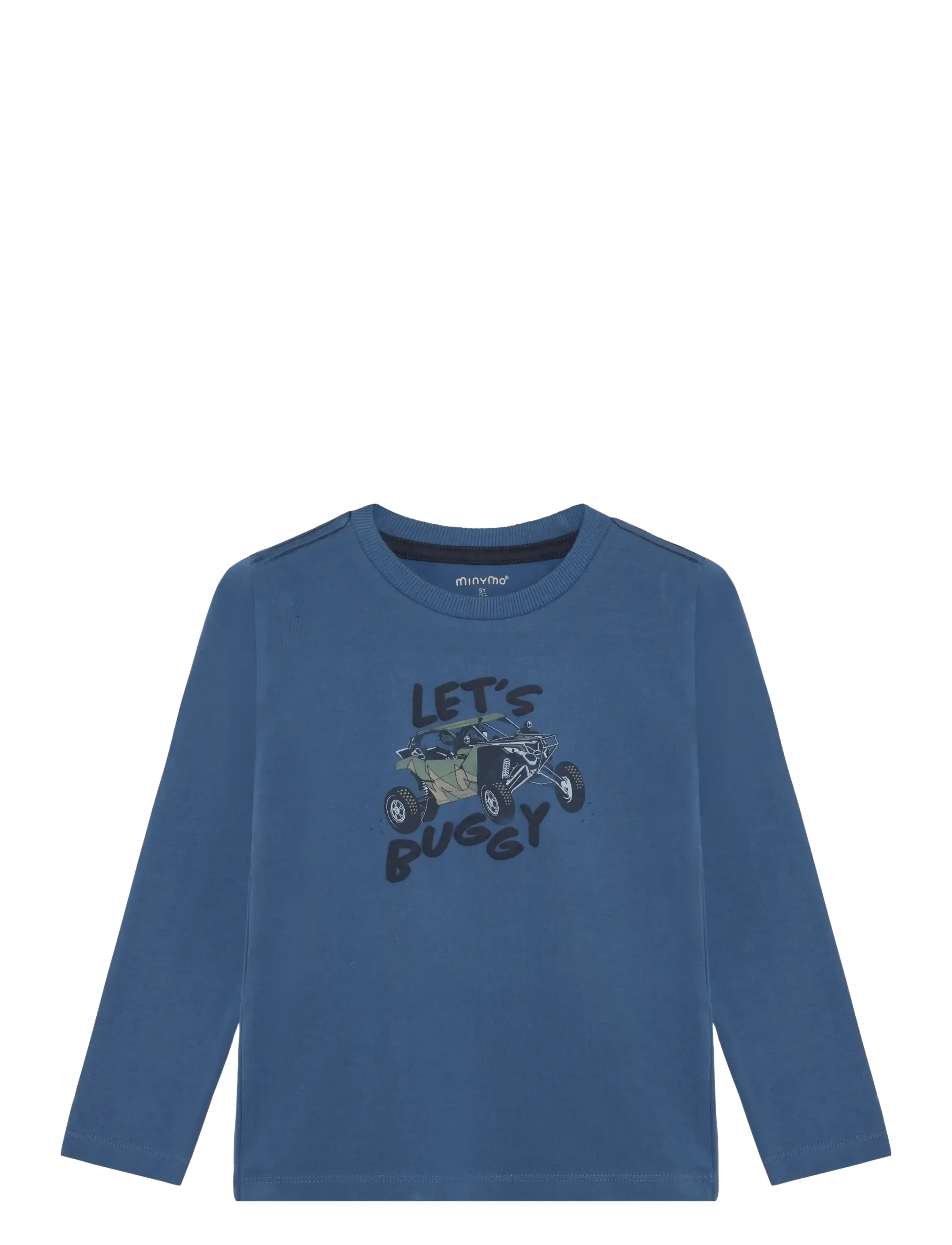 Minymo T-Shirt Ls, 116, Blue, T-Shirts > Langærmede T-shirts, Børn