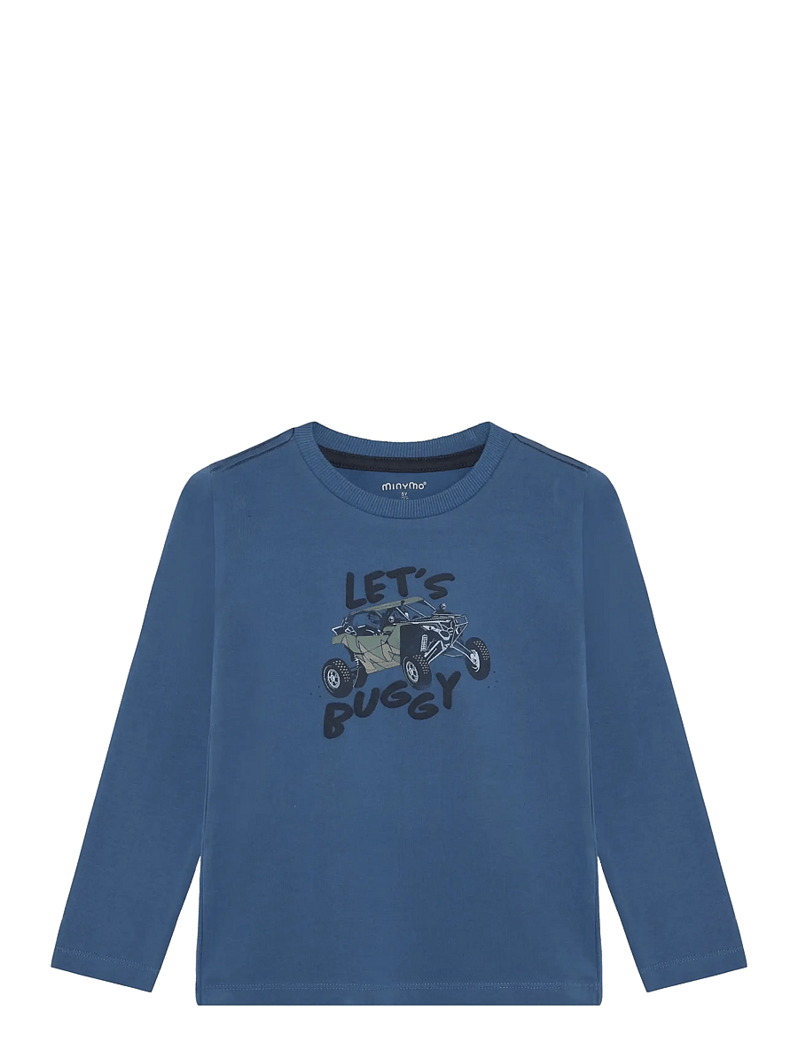Minymo - T-shirt LS - långärmade t-shirts - dutch blue - 0
