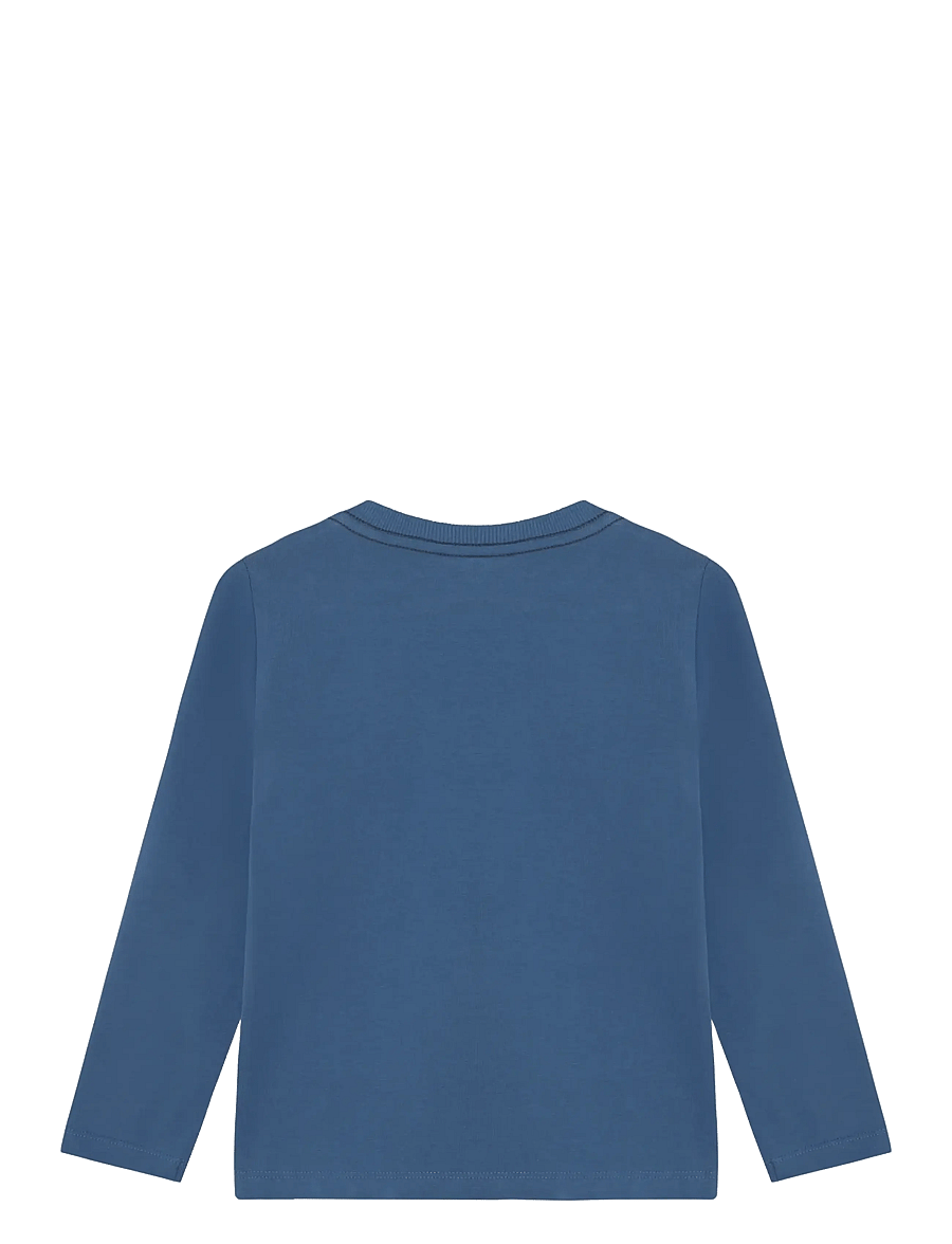 Minymo - T-shirt LS - långärmade t-shirts - dutch blue - 1