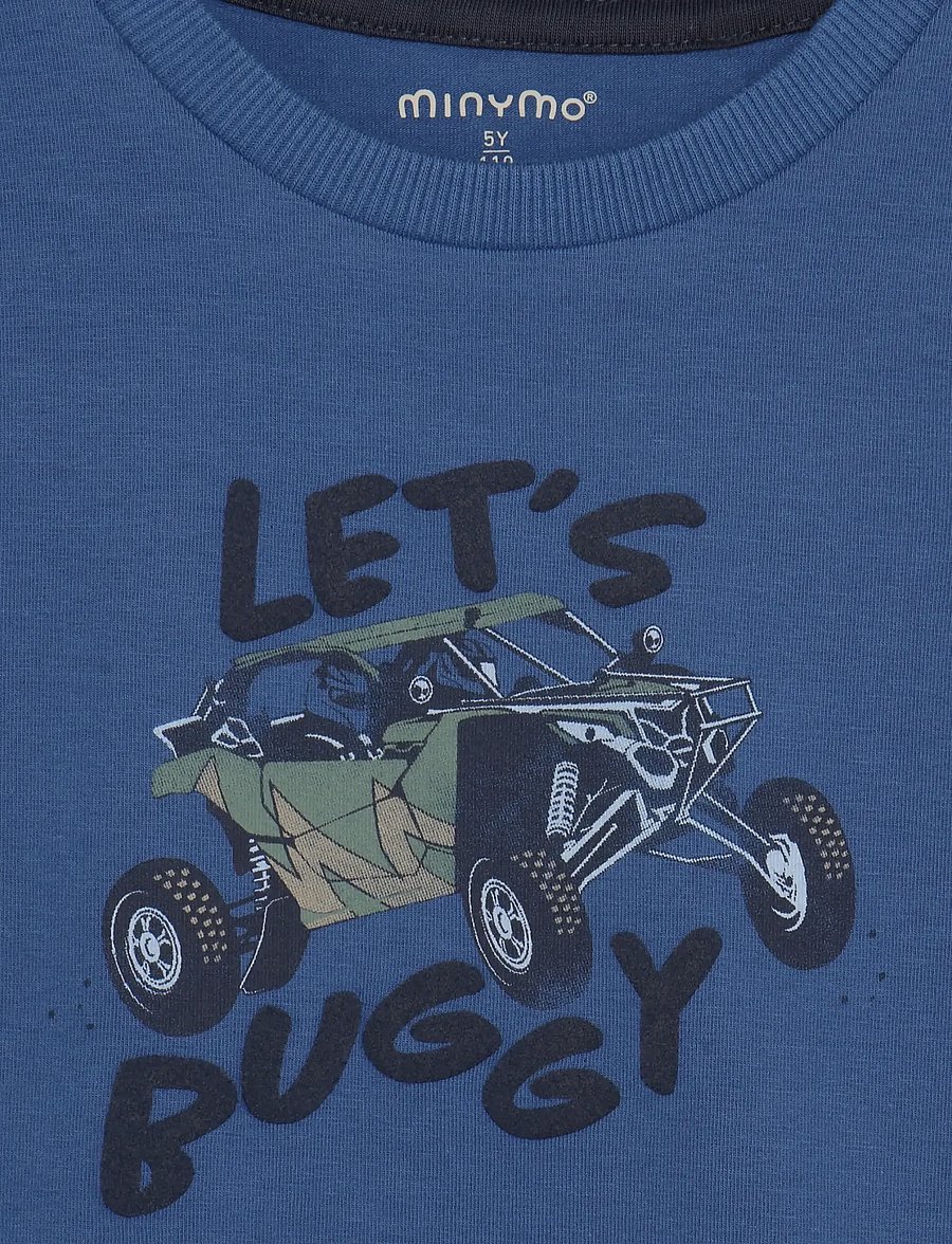 Minymo - T-shirt LS - långärmade t-shirts - dutch blue - 2