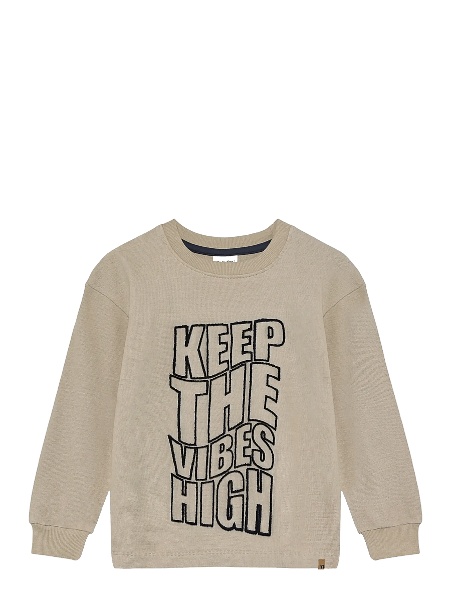 Minymo - T-shirt LS - sweatshirts - crockery - 0