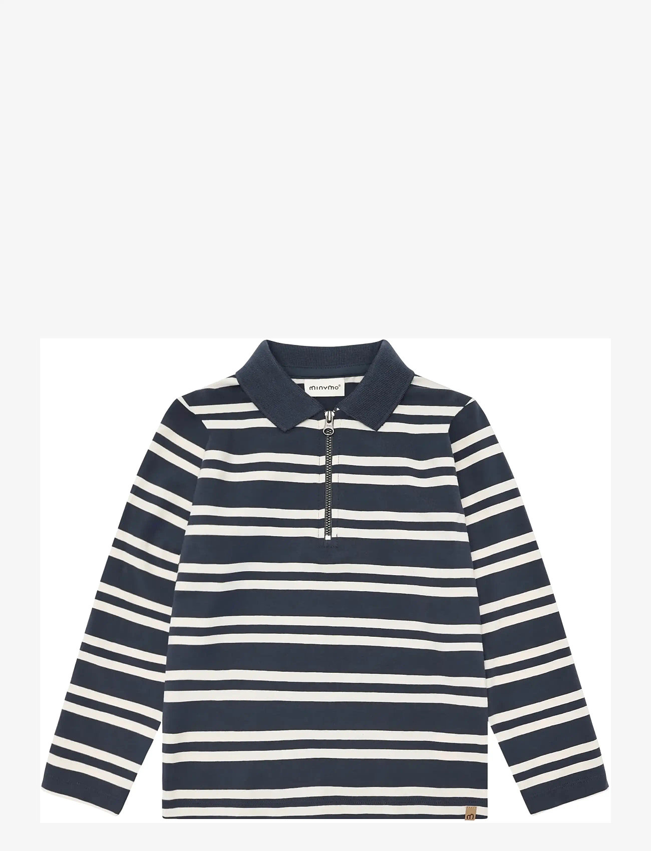 Minymo - Polo T-shirt LS Y/D - long-sleeved polos - odyssey gray - 0