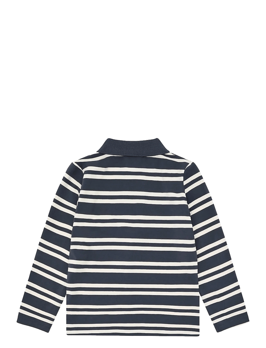 Minymo - Polo T-shirt LS Y/D - long-sleeved polos - odyssey gray - 1