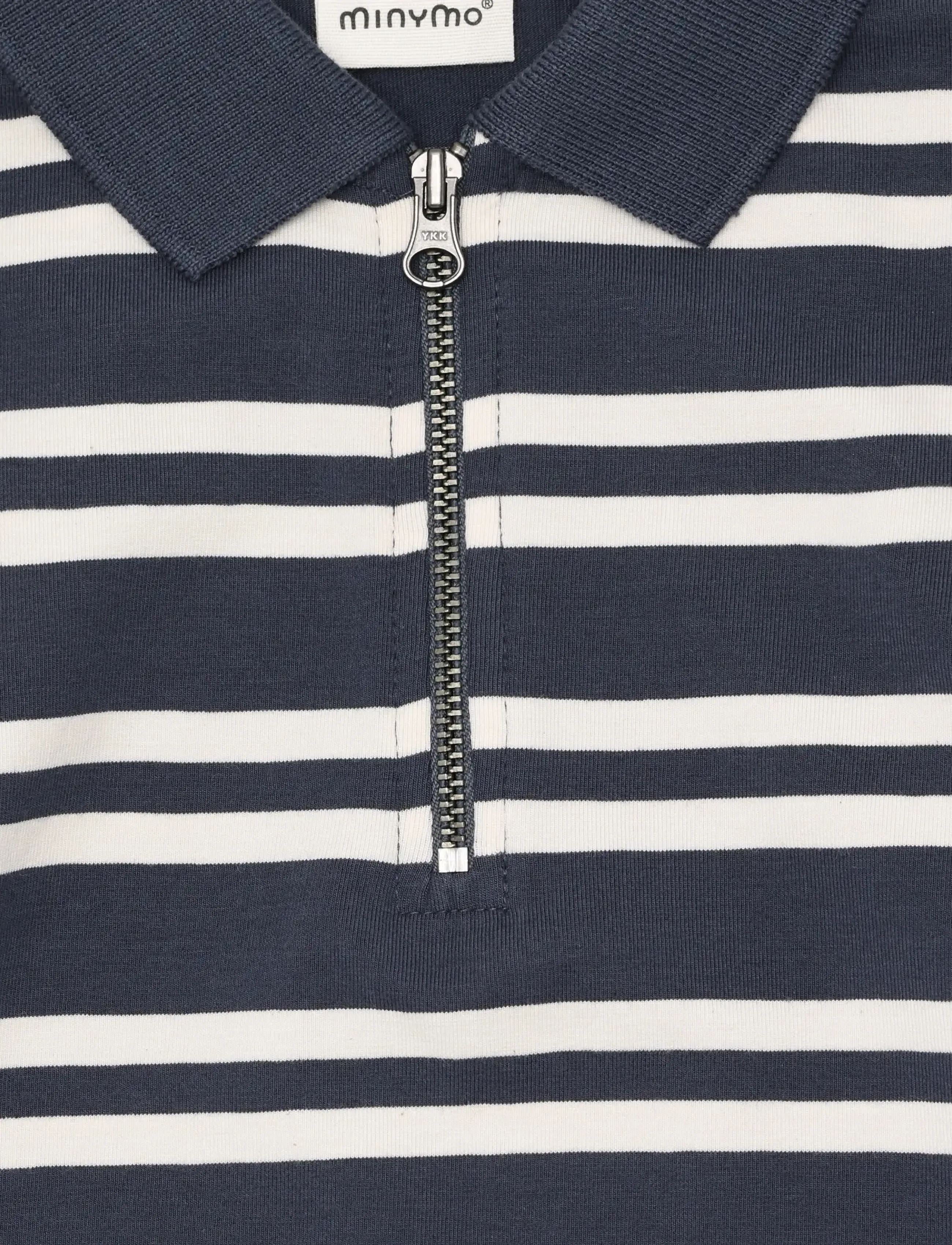 Minymo - Polo T-shirt LS Y/D - long-sleeved polos - odyssey gray - 2