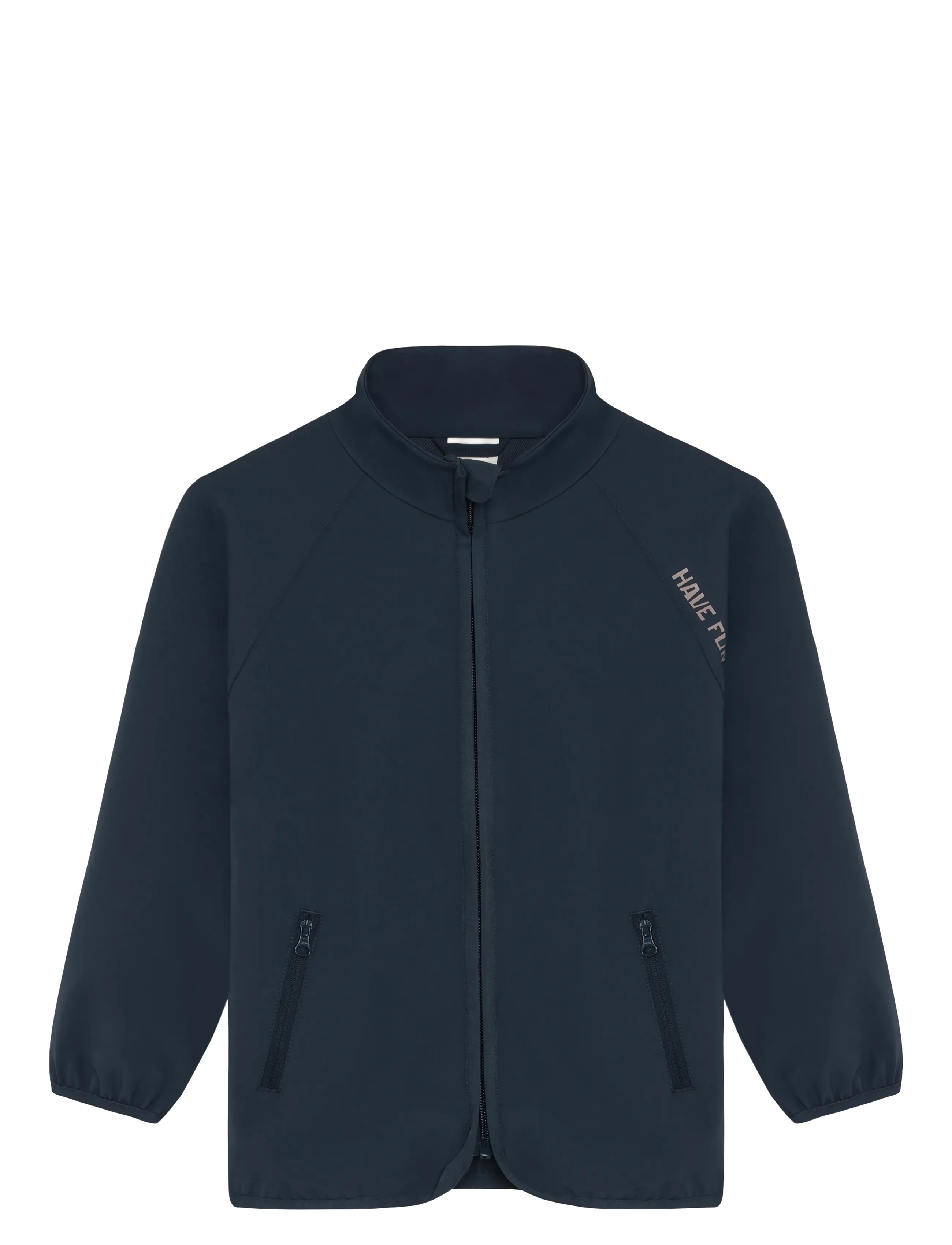 Minymo Cardigan Ls Woven, 98, Grey, Softshells > Softshell-Jakker, Børn