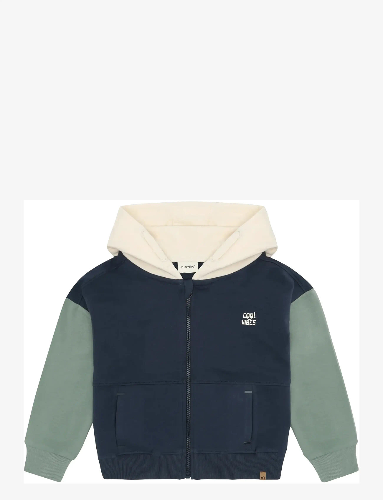 Minymo - Cardigan LS Sweat - fleece jackets - odyssey gray - 1