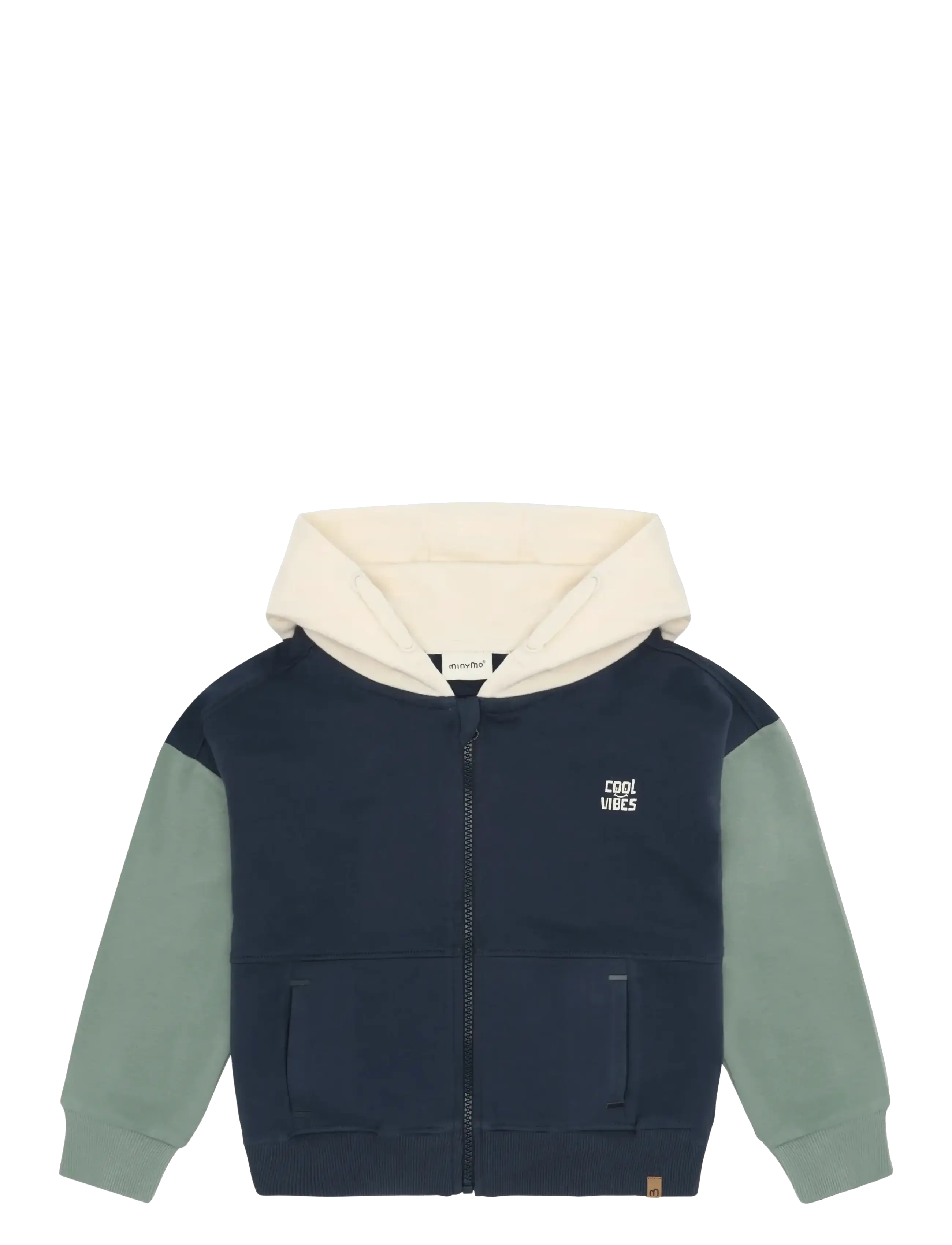 Minymo Cardigan LS Sweat - Ytterkläder - ODYSSEY GRAY / navy