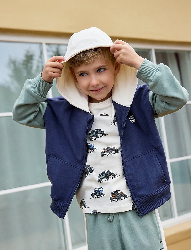 Minymo - Cardigan LS Sweat - fleece jackets - odyssey gray - 0