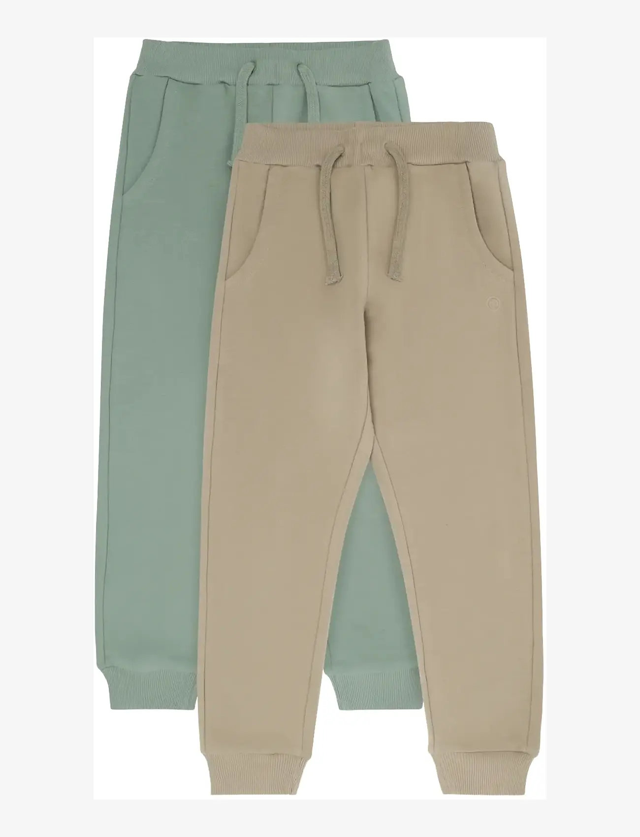 Minymo - Pants Sweat 2-Pack - sweatpants - lily pad - 0