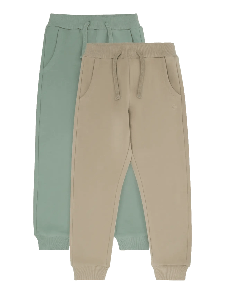 Minymo - Pants Sweat 2-Pack - joggingbroek - lily pad - 0
