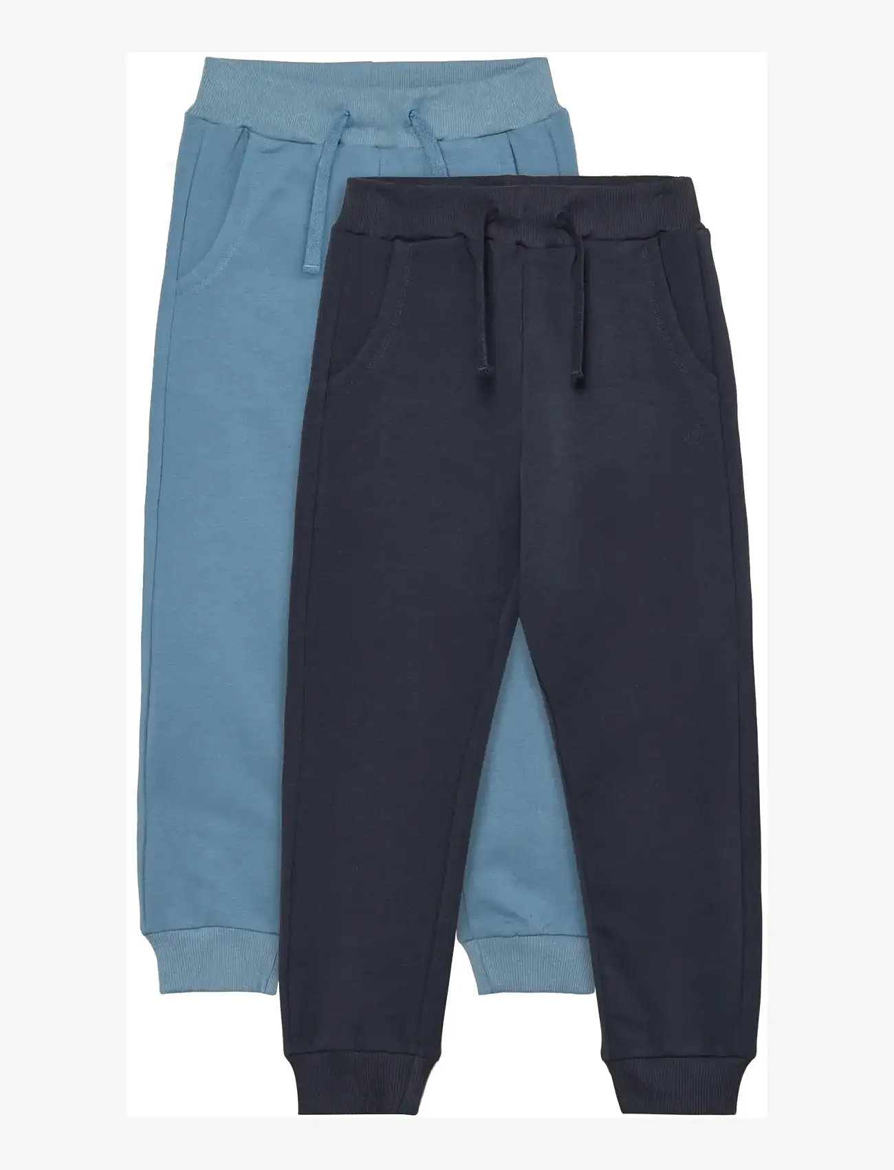 Minymo - Pants Sweat 2-Pack - sweatpants - odyssey gray - 0