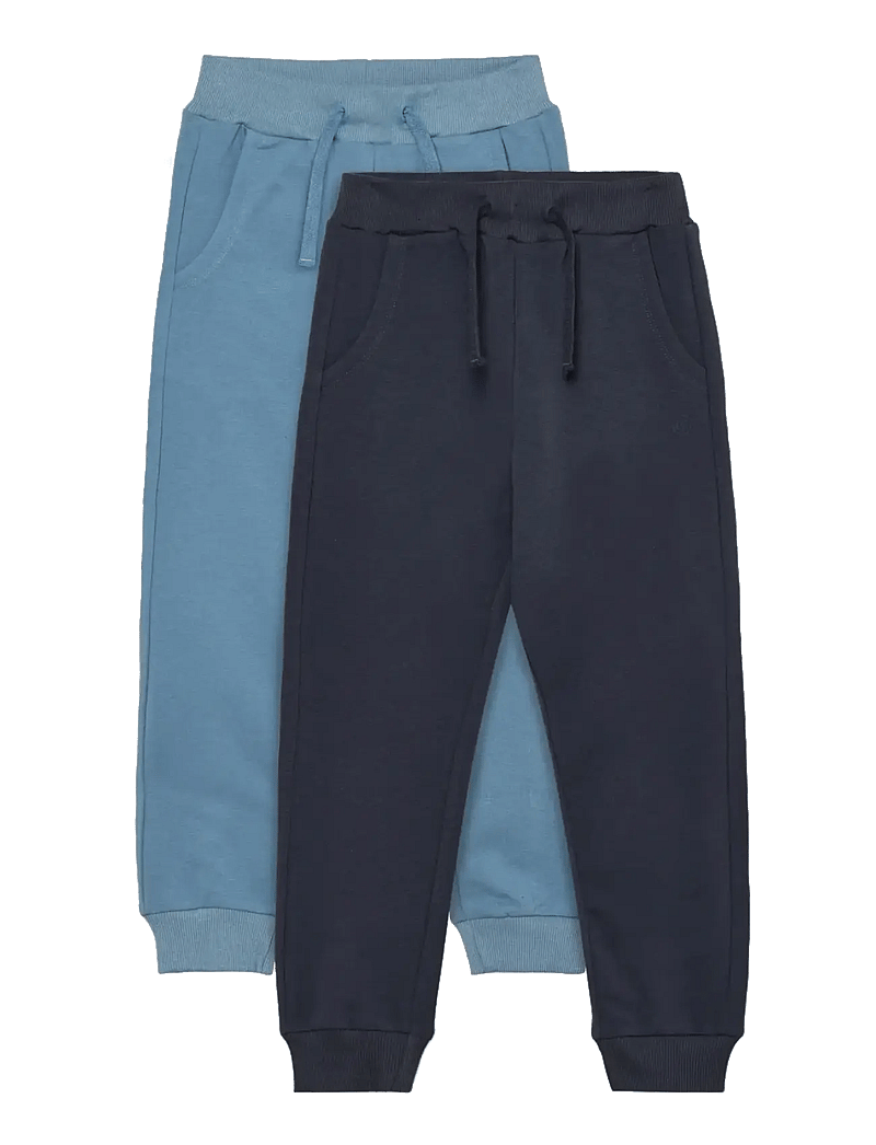Minymo - Pants Sweat 2-Pack - sweatpants - odyssey gray - 0