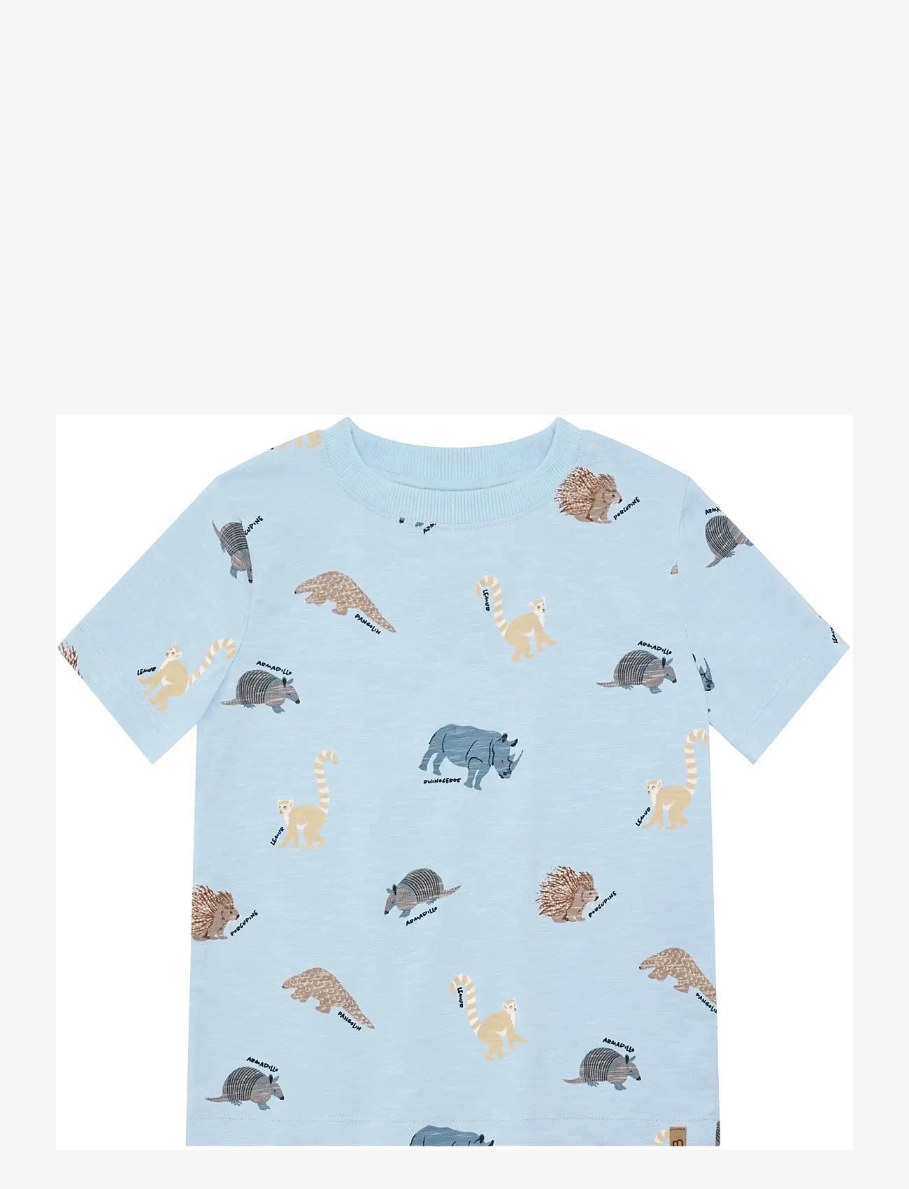 Minymo - T-shirt SS AOP - kortærmede - niagara mist - 0