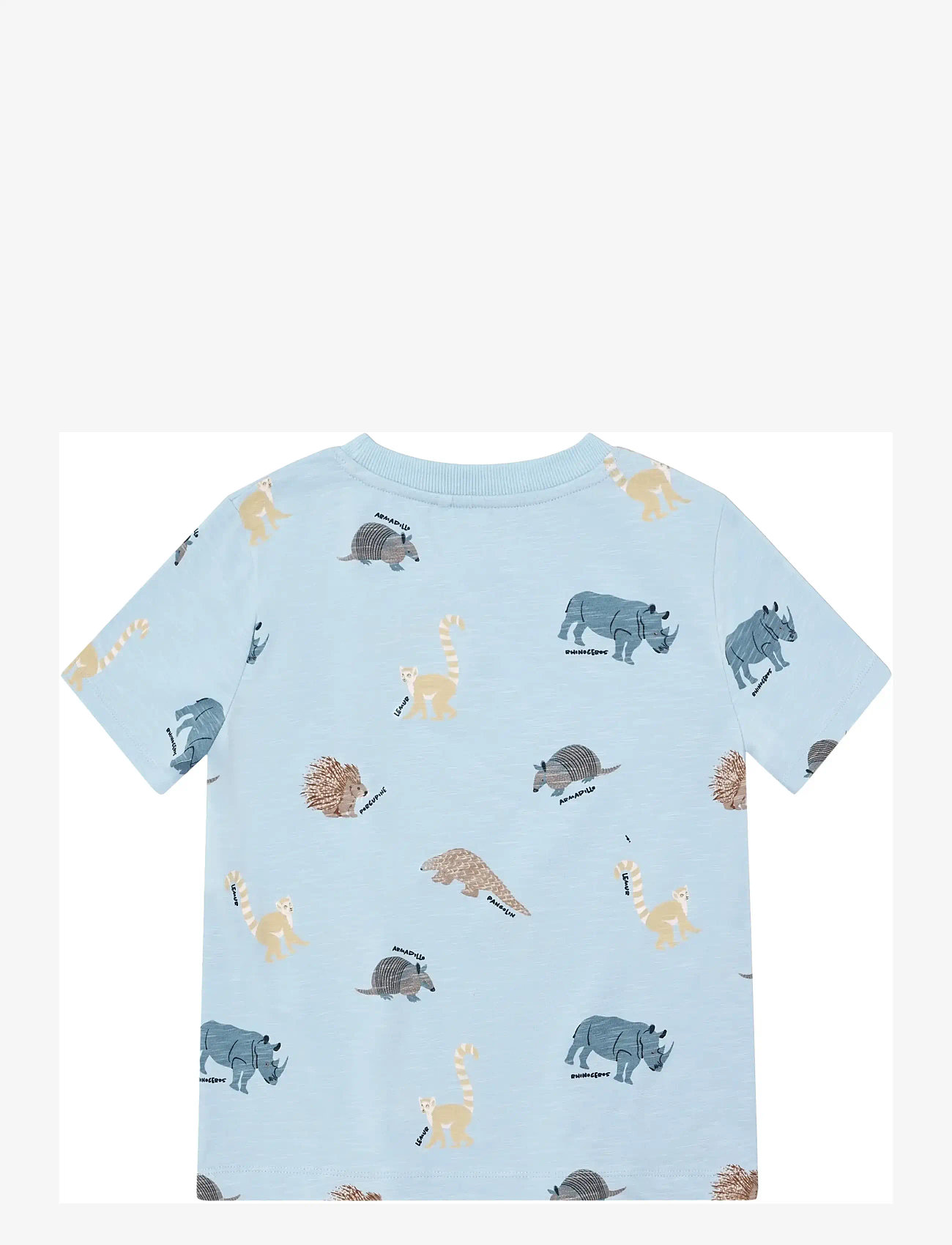 Minymo - T-shirt SS AOP - kortærmede - niagara mist - 1
