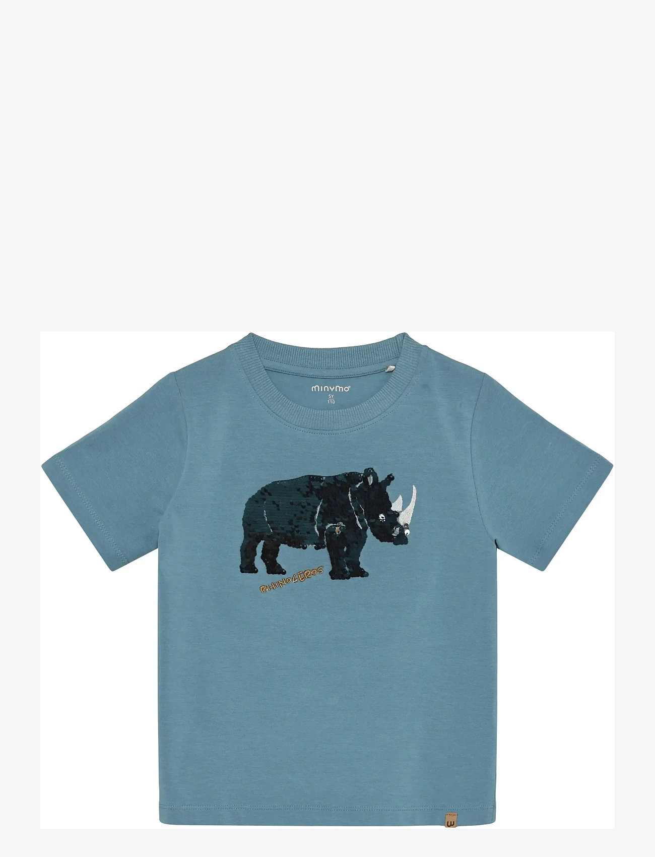 Minymo - T-shirt SS - kortærmede t-shirts - blue shadow - 0