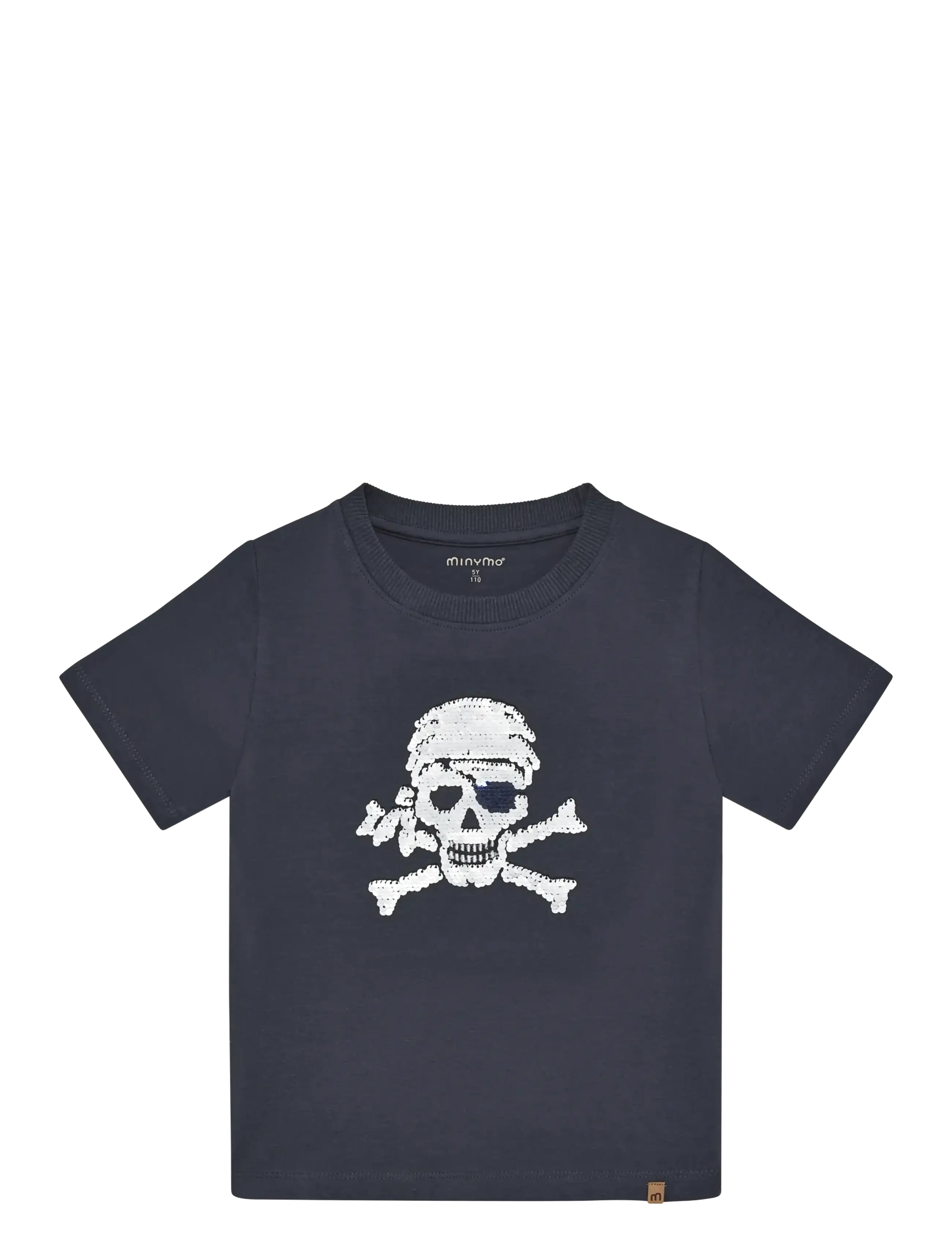 Minymo T-shirt SS - Overdele - ODYSSEY GRAY / navy
