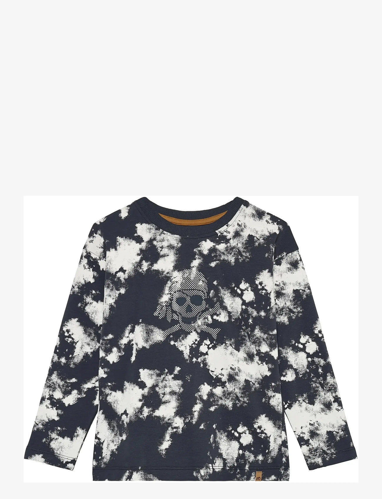 Minymo - T-shirt LS AOP - pikkade varrukatega - odyssey gray - 1