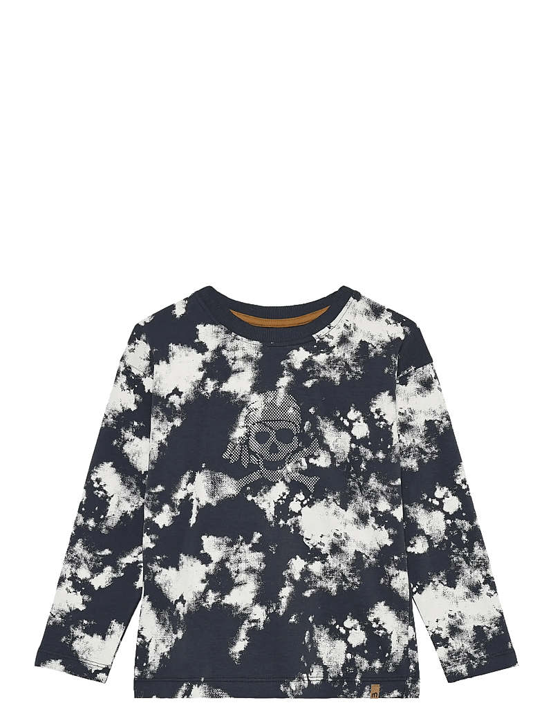Minymo - T-shirt LS AOP - pikkade varrukatega - odyssey gray - 1