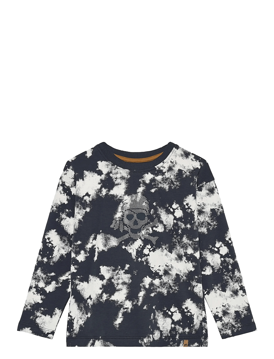 Minymo - T-shirt LS AOP - long-sleeved - odyssey gray - 1