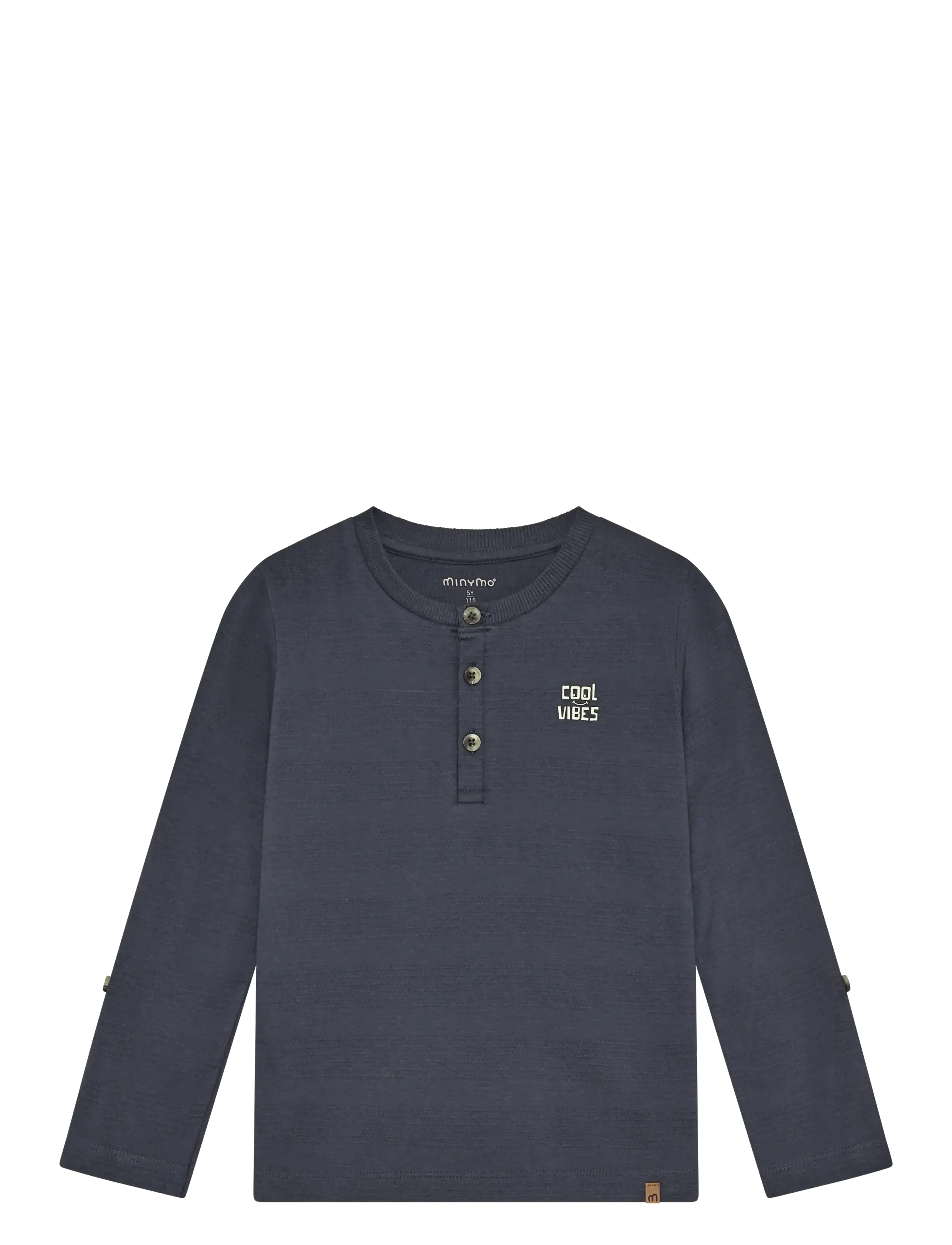 Minymo T-shirt LS - Riided - ODYSSEY GRAY / navy