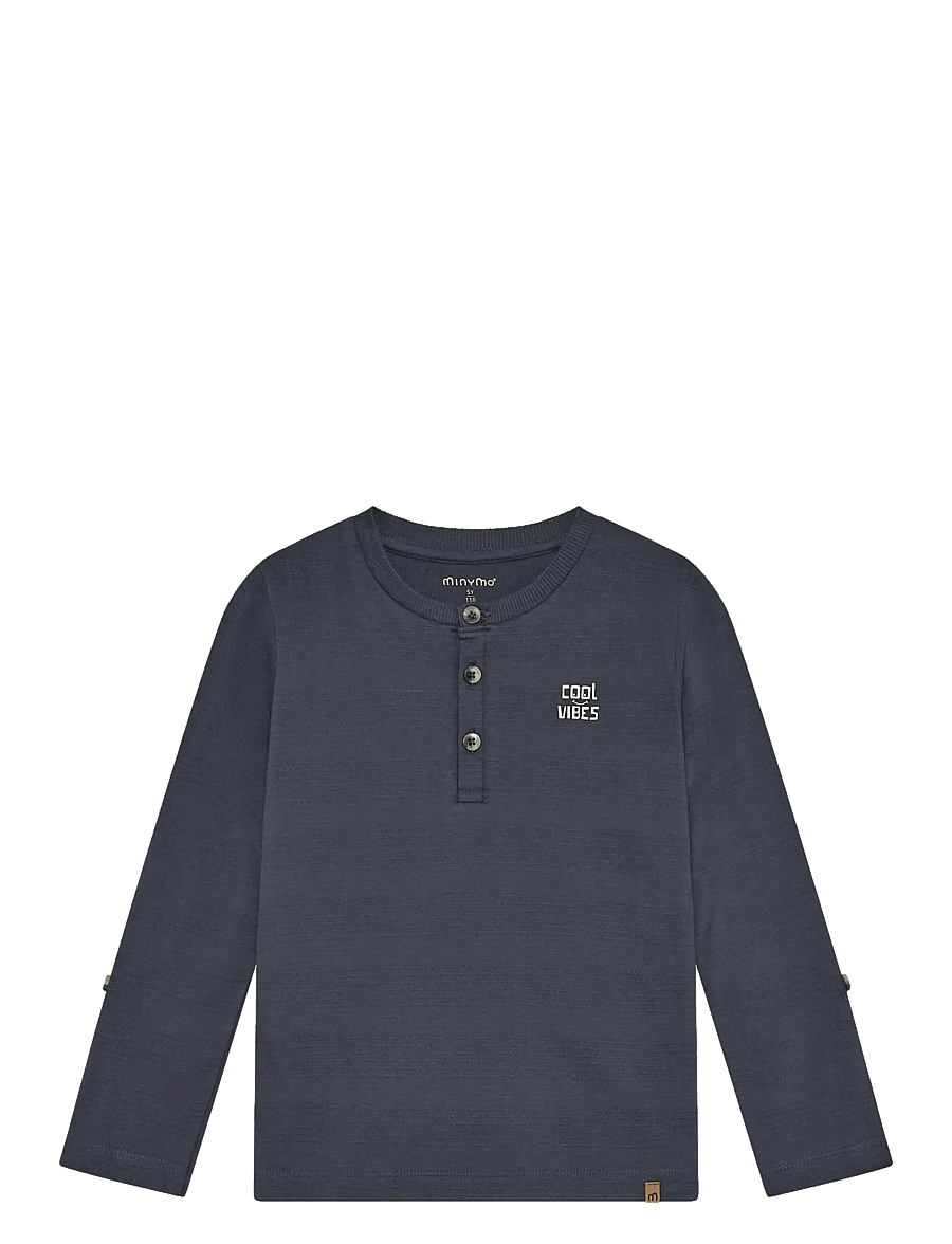 Minymo - T-shirt LS - langerma bolir - odyssey gray - 0