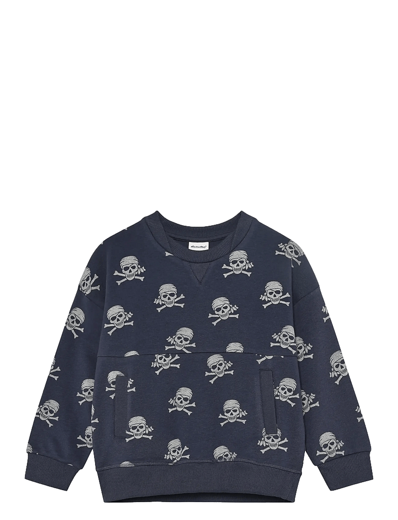 Minymo - Sweatshirt LS AOP - bluzy - odyssey gray - 1