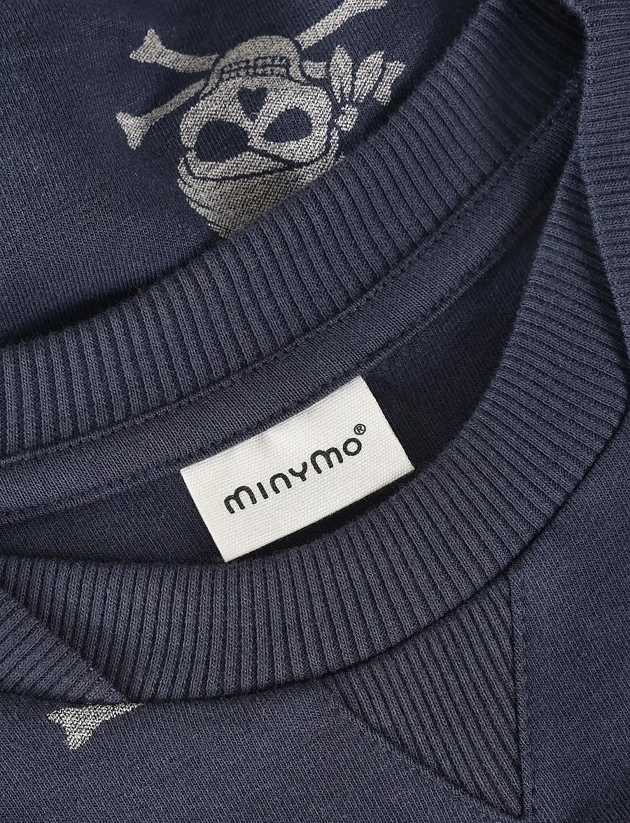Minymo - Sweatshirt LS AOP - sweatshirts - odyssey gray - 3