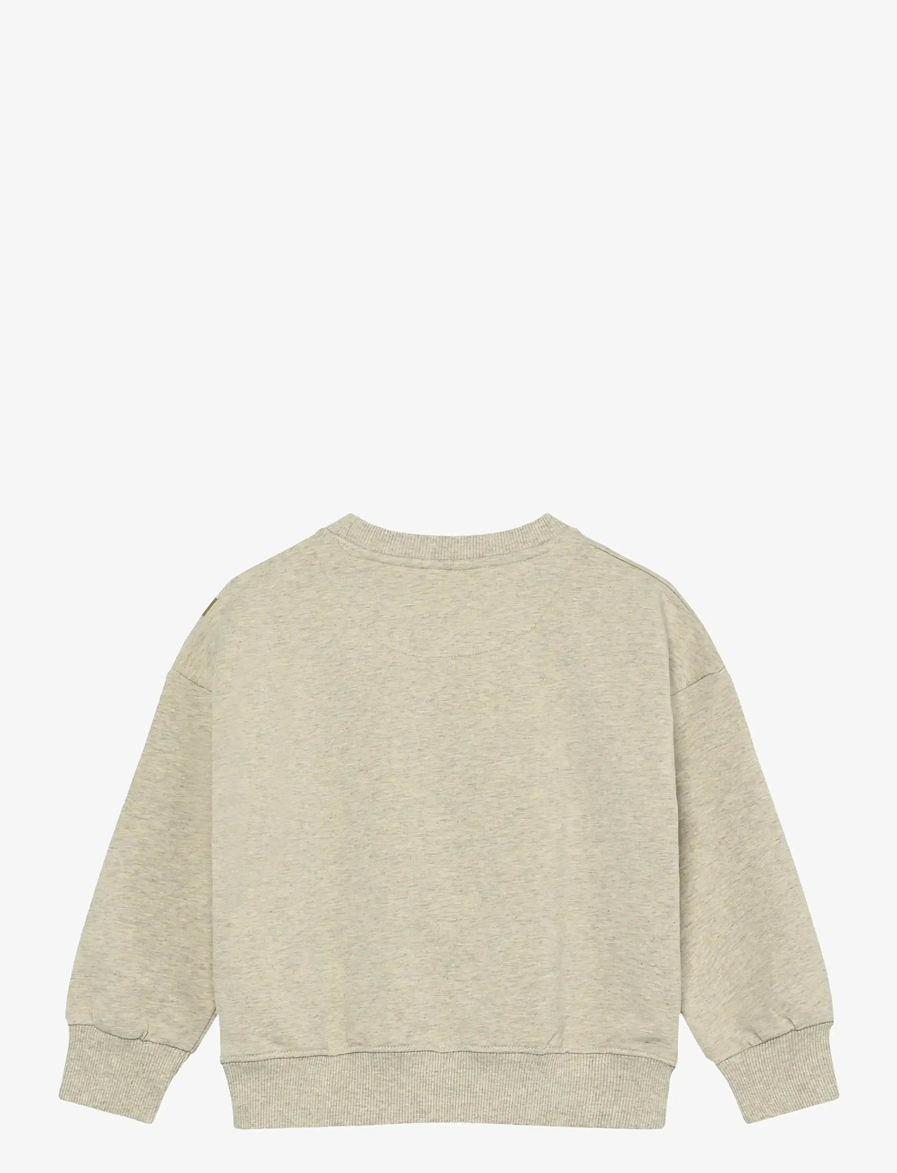 Minymo - Sweatshirt LS - sweatshirts - beige melange - 1