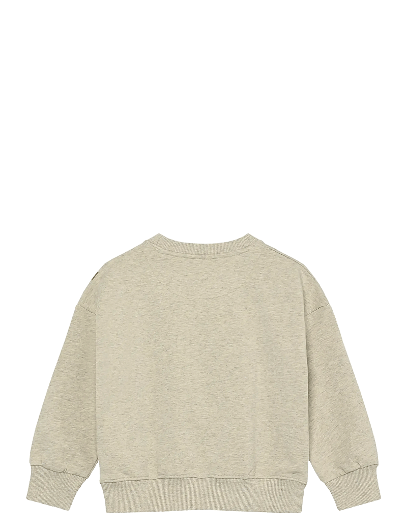Minymo - Sweatshirt LS - sweatshirts - beige melange - 1