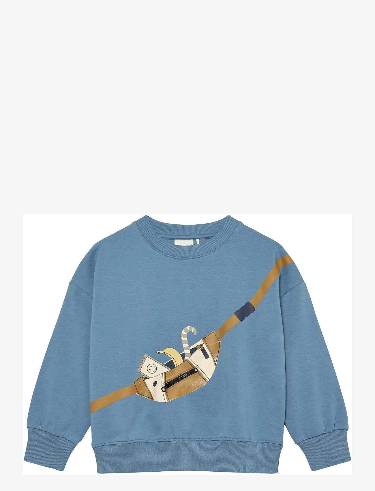 Minymo - Sweatshirt LS - sweatshirts - blue shadow - 0