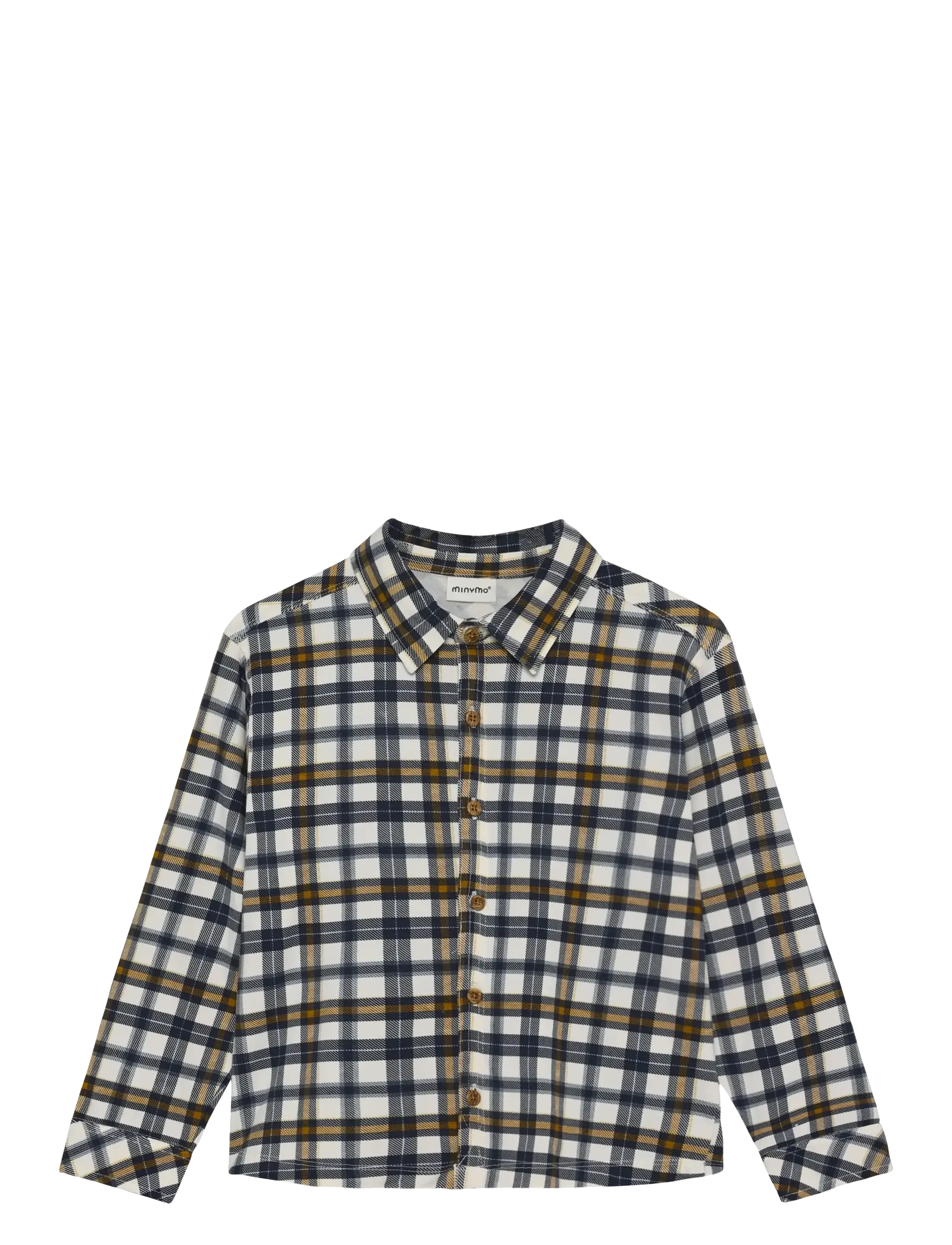Minymo Shirt LS AOP - Last chance - WHITE SWAN / multi