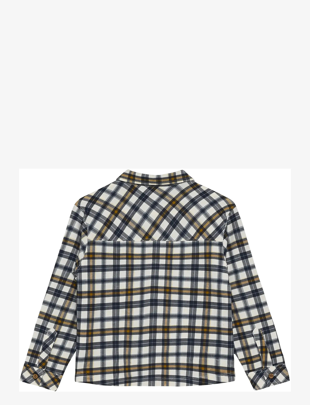 Minymo - Shirt LS AOP - long-sleeved shirts - white swan - 2