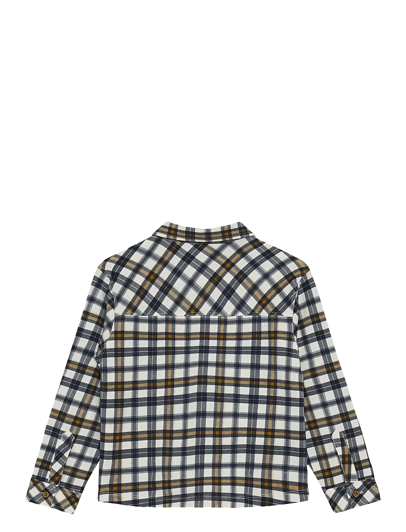 Minymo - Shirt LS AOP - long-sleeved shirts - white swan - 2