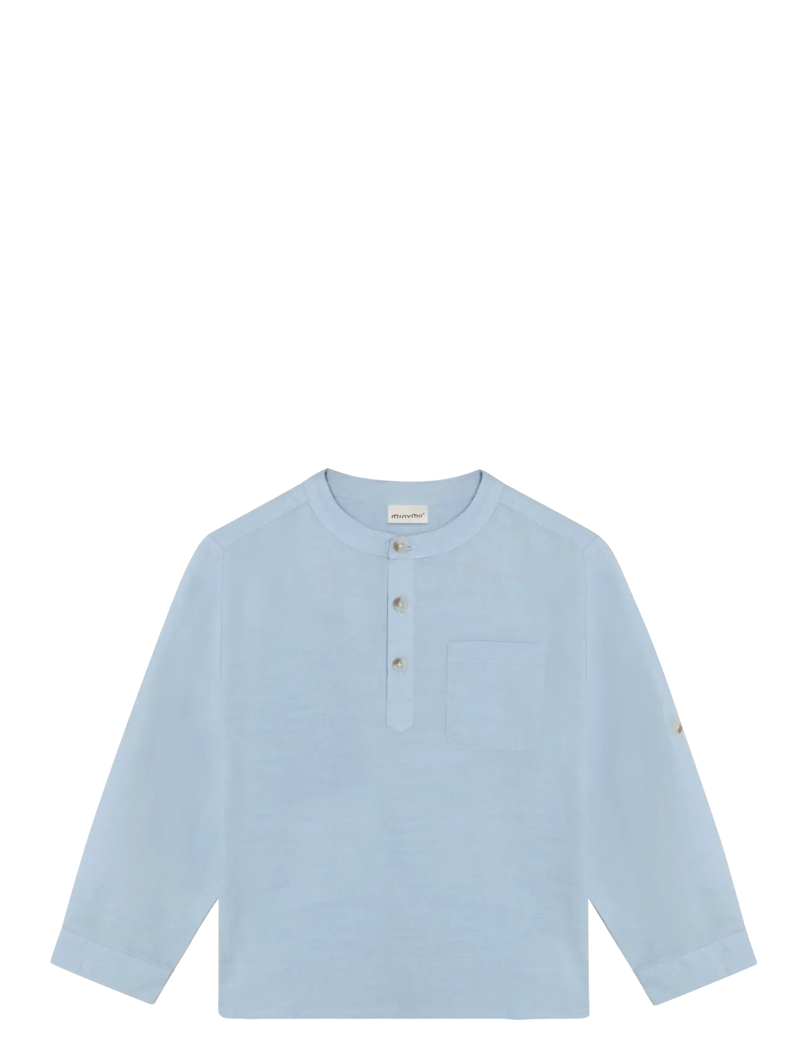 Minymo Shirt LS - Lapsed 98–134 - NIAGARA MIST / blue