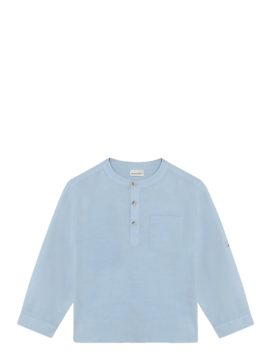 Minymo - Shirt LS - langærmede skjorter - niagara mist - 0