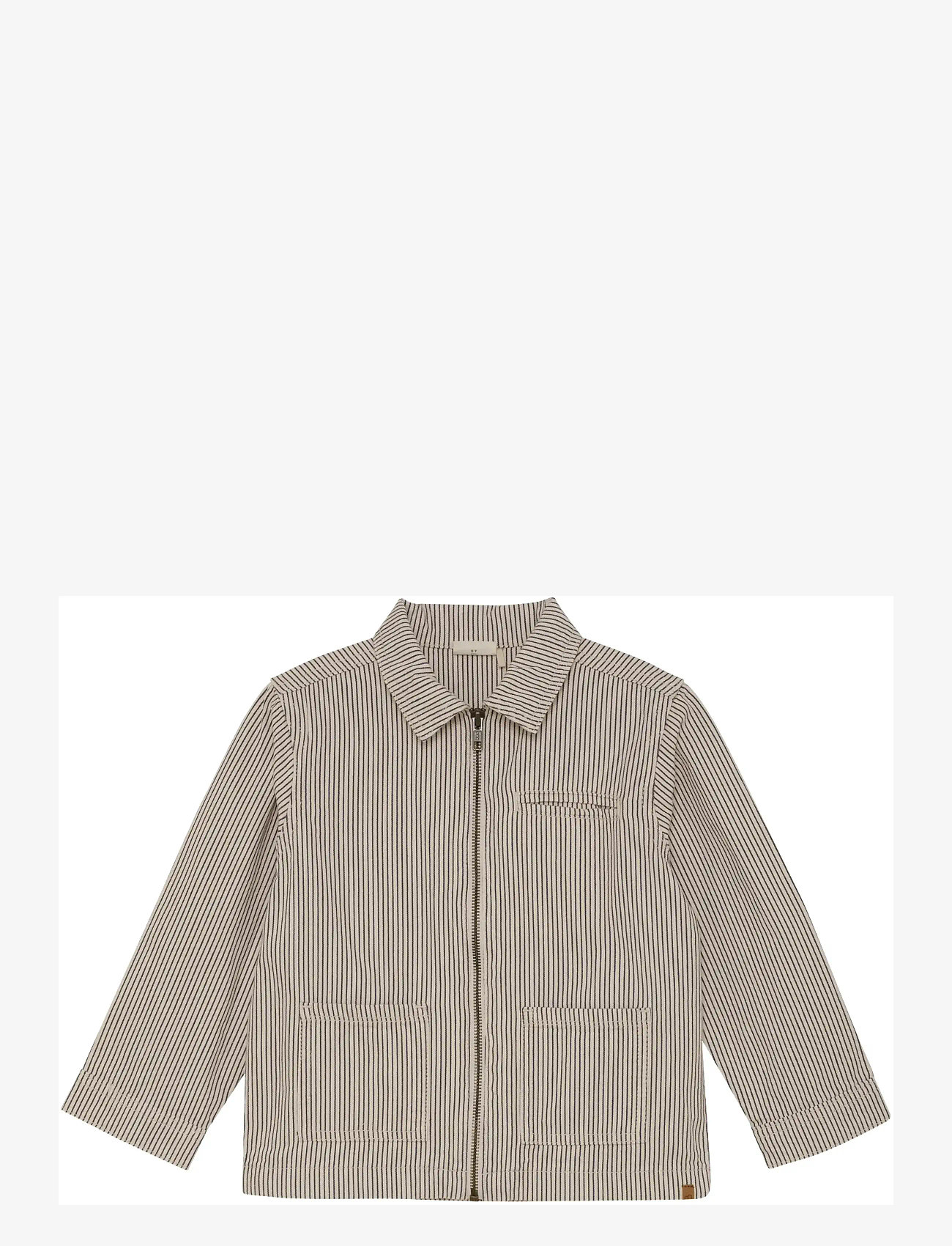 Minymo - Shirt LS Twill Y/D - light jackets - white swan - 0