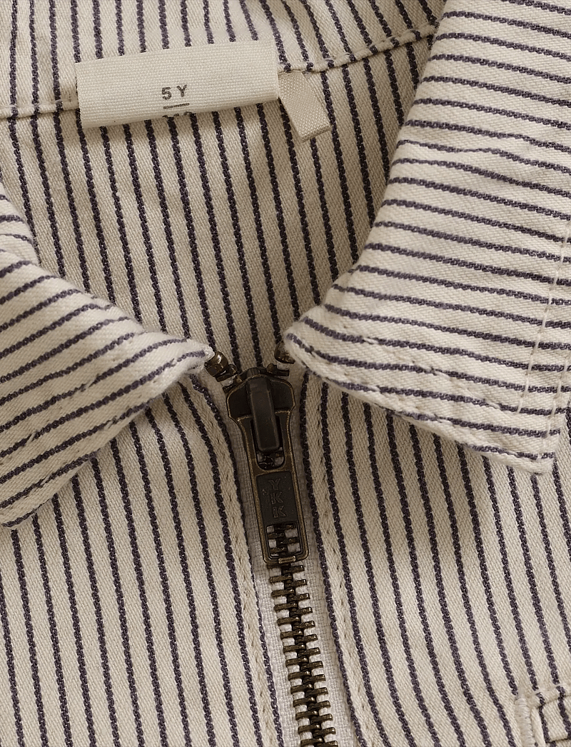 Minymo - Shirt LS Twill Y/D - light jackets - white swan - 2