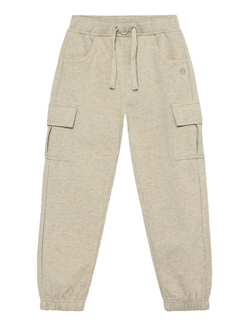 Minymo - Pants Sweat - sweatpants - beige melange - 1