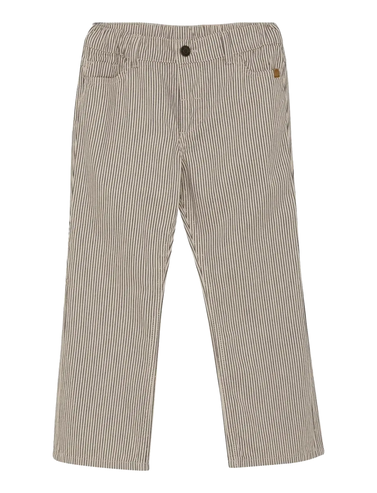 Minymo Pants Twill Y/D - Lapsed 98–134 - WHITE SWAN / beige