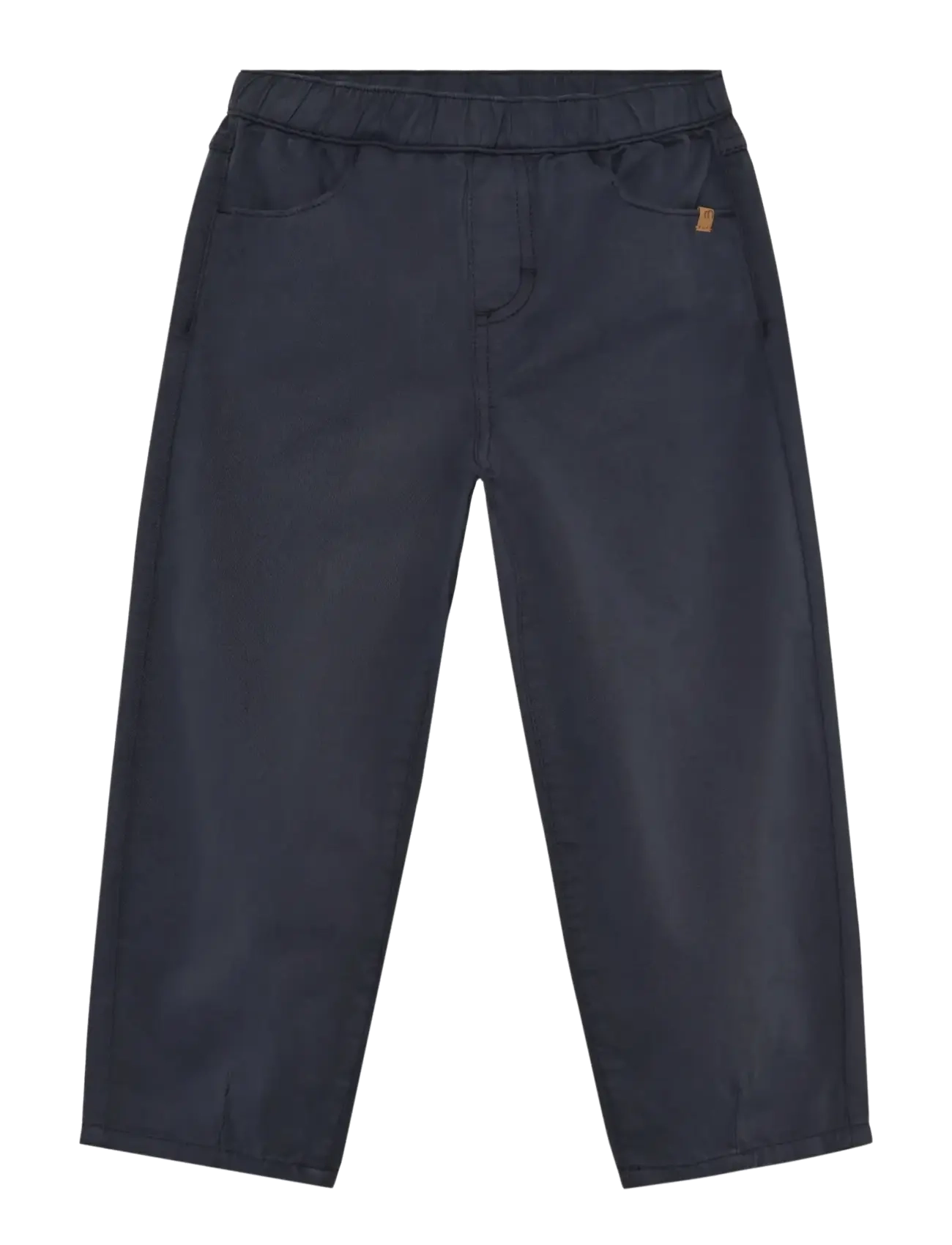 Minymo Pants Twill, Børn, Twill Bukser Med Elastik Talje, Navy, Str: 128