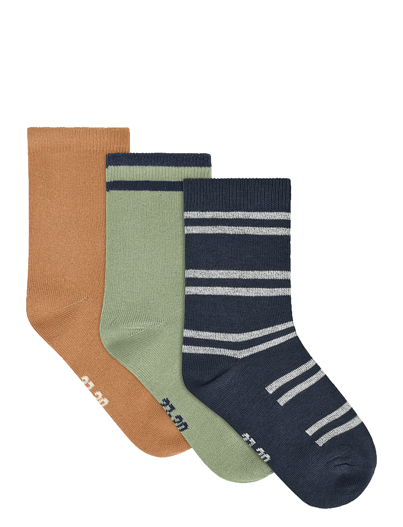 Minymo - 3-Pack Socks - sokid - lily pad - 0