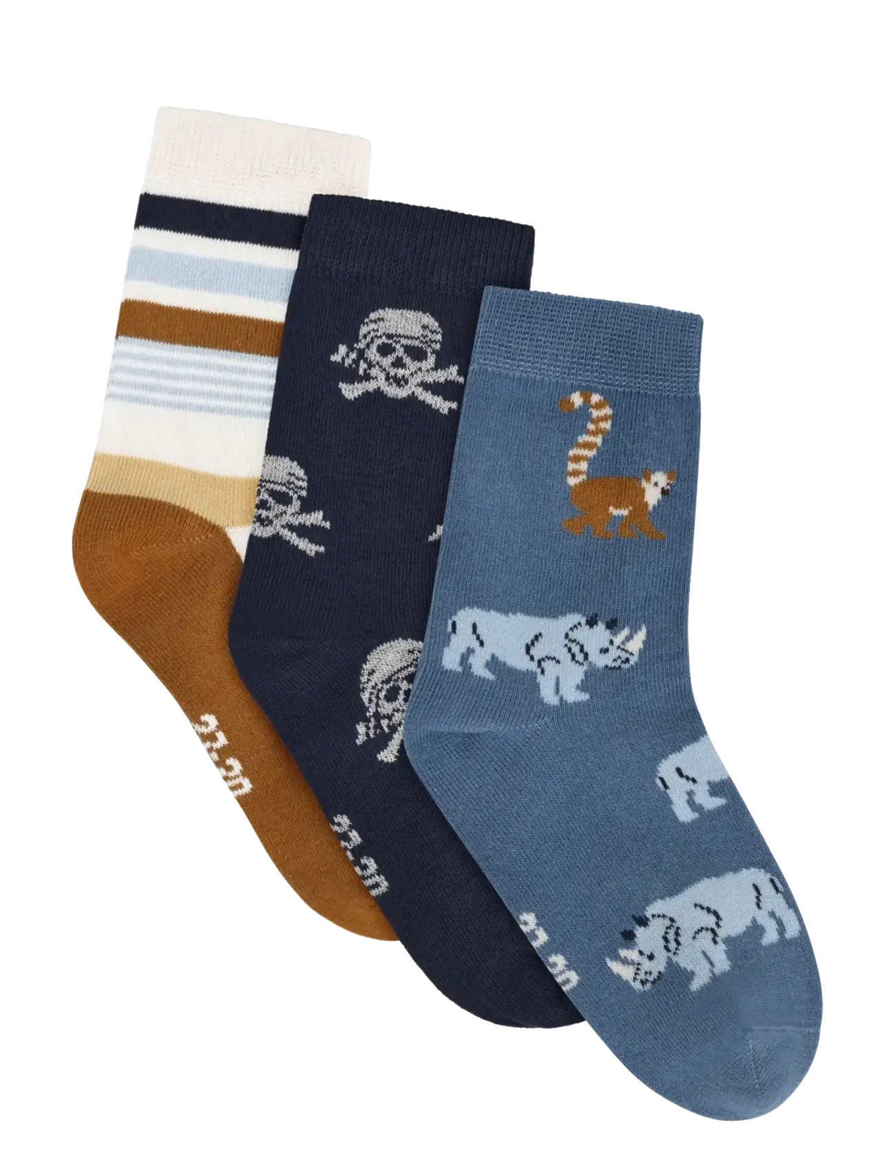 Minymo 3-Pack Socks - Minymo - ODYSSEY GRAY / multi