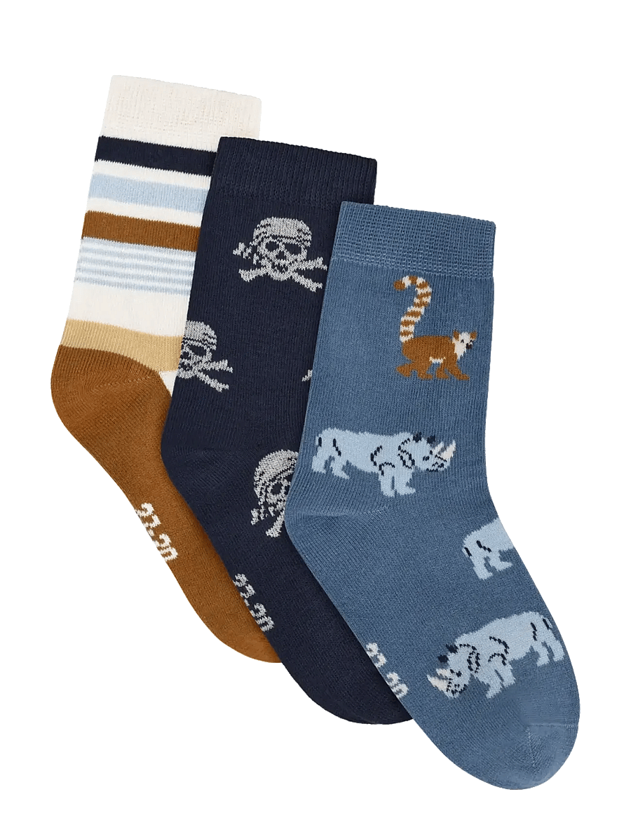 Minymo - 3-Pack Socks - kojinės - odyssey gray - 0